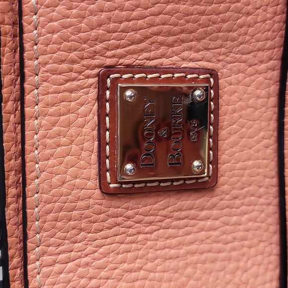 Dooney & Bourke Pebble Leather Small Lexington Tote - Pale Orange - Picture 7 of 7